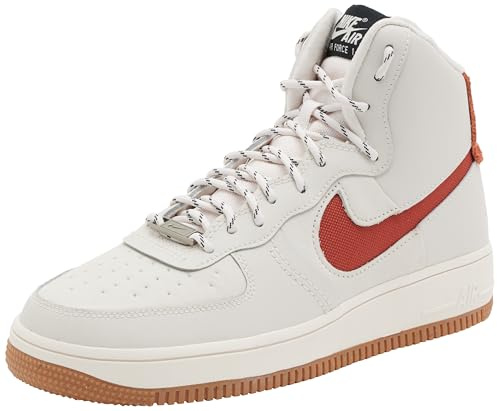 Nike Air Force 1 Sculpt Wild, Sneaker Mujer, Noble Rosso, 38.5 EU