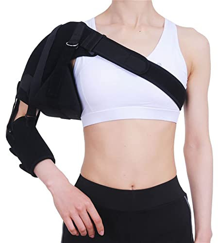 LTEJUMQ Bandage Soutien D'Épaule, Immobilisateur D'épaule avec écharpe de Bras pour la Récupération de la Subluxation de l'hémiplégie d'un AVC(avec Oreiller pour Les aisselles)