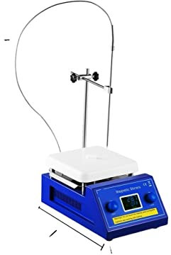 Agitateur magnétique, 2L 5L agitateur magnétique plaque chauffante boisson agitateur mélangeur shaker avec barre d'agitation affichage numérique mélangeur Portable for laboratoire utilisé pour le labo