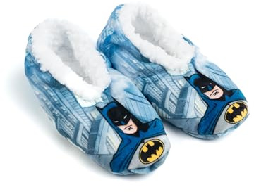 United Labels Batman - Ballerine pantofole per bambini, blu, 23/26, pantofole in ABS con gommini antiscivolo, pantofole foderate