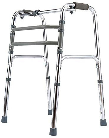 JKJZSALJ Rollator Pieghevole Rollator Walkers Deambulatore Verticale Leggero in Alluminio, Pieghevole Regolabile in Altezza con Assistenza per Anziani, Deambulatore per Impieghi Gravosi