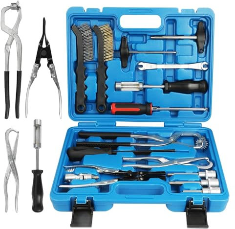 LIROPAU Juego de herramientas de tambor de freno de 15 piezas, juego de herramientas para tambor de freno para cambiar/limpiar sistemas de freno de disco y tambores