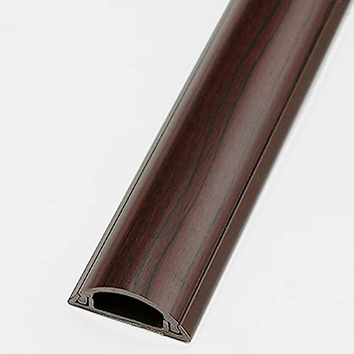 XUCAJING Canal de Gestión de Cables, Pasacables con Veta de Madera para Pared, Pasacables Debajo Del Escritorio con Adhesivo, Fácil de Instalar/Style 2/2 Cable