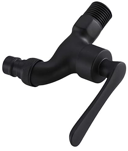 Artibetter Bad Wasserhahn Für Waschmaschine Ausgusshahn Aus Massivem Kupfer Einziger Kaltwasserhahn Mit Schnellöffnung Installieren Bedienen Rostfrei Und Langlebig Für Waschküche Und Andere a