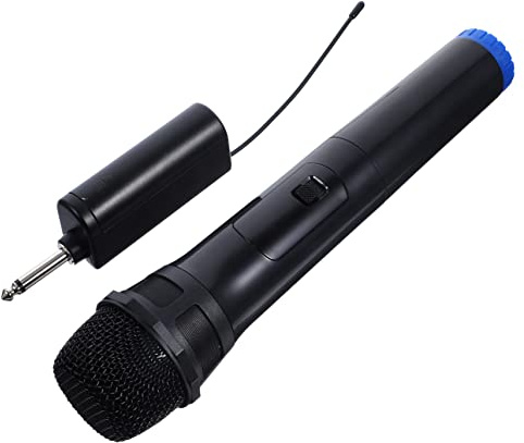 BESPORTBLE Microfono Wireless Portatile per Karaoke, Set 1 Pezzo Nero | Uso Outdoor per Feste e Canto, Materiale Plastico, Risposta 100hz-20khz, Snr ≥70db