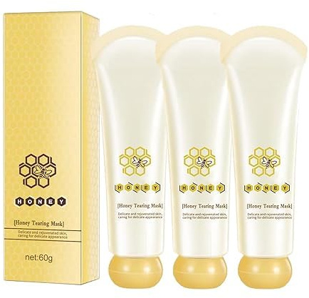 Honey-PEEl off Face Masks,HONEY T-EarIngs Mask PEEL,P-eelS Mask for Blackheads and Pores,Deep Clean Tearings M-asks, HOnEys TeaRIngs M-ask PeeLs M-SKs Dead Skin Clean Pores Shrink (3 pcs)
