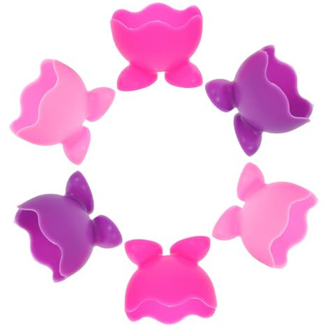 Cabilock 6pièces Support à Œufs Silicone pour Œufs Durs avec Plateau Déjeuner Réutilisable pour Cuisine Et Restaurants