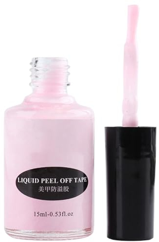 3 cintas adhesivas líquidas para uñas, corrector de esmalte de uñas, barrera protectora de cutículas, fórmula de secado rápido con cepillo preciso, protección de látex para aplicación de manicura