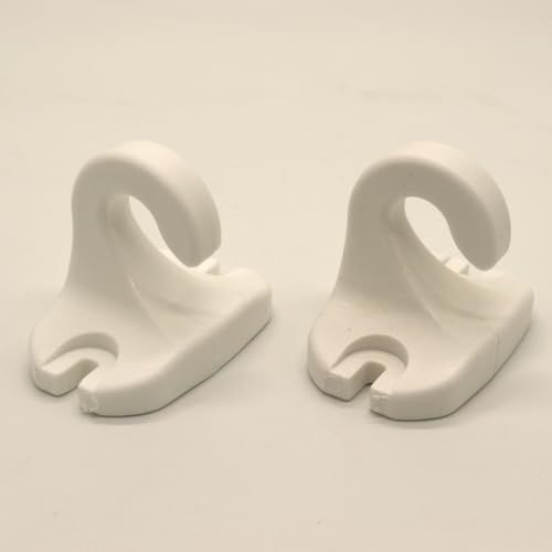 FaiX3.it - Kit ganci attacchi per tenda da sole (2 pezzi, bianco)