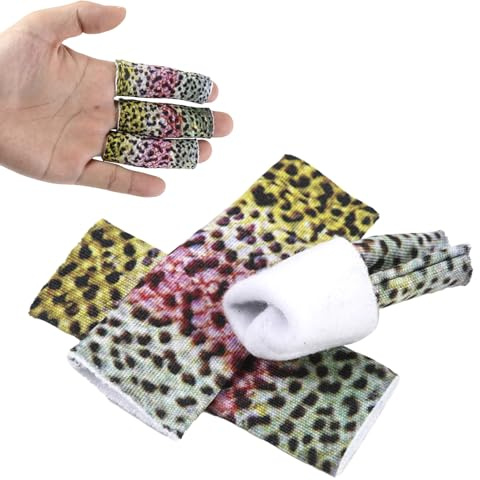 Fly Fishing Finger Sleeve - 3 pieces protective gear for precise hook handling, soft ergonomic design with stretchable fit, finger guard for grandfather father uncle boyfriend bass trout catfish fres