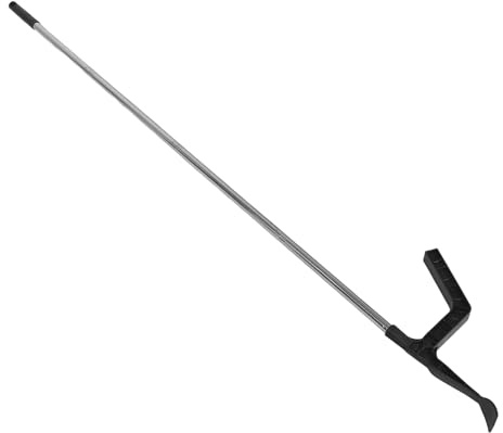 Mipcase Outil de Nettoyage de Gouttières avec Cuillère Amovible, Manche Télescopique Réglable 1,6 M, Diamètre 22 Mm, Nettoyeur pour Enlever Feuilles et Débris, Outil Polyvalent