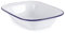 WINSOME Enamel Pie Dish | White Roasting Tin | Dishwasher Safe Pudding Baking Steak Plate Tray for Oven & Stove (L 20 x W 14.5 x D 4.5 cm)