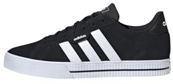 adidas Herren Daily 3.0 Leather Shoes, Core Black / Cloud White / Core Black, 44 2/3 EU