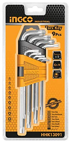 Ingco Torx - Juego de llaves (9 piezas)