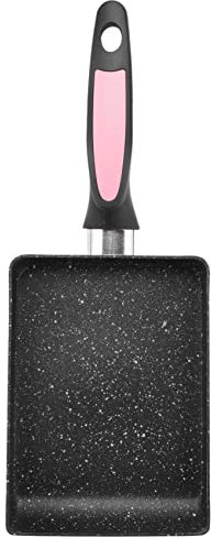 Dciustfhe Tamagoyaki Poêle à omelette japonaise, carrée, avec revêtement anti-adhésif, pour la fabrication d'omelettes ou de crêpes, rose