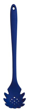 Gir: Get It Right Premium Silicone Spaghetti Spoon - Non-Stick Heat Resistant Silicone Pasta Fork - Perfect for Cooking, Strainer, and Serving - 13 in, Navy, (GIRSNP381NVY)