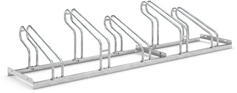 Bügelparker 2055 BF | für breite Fahrräder Fahrradständer | einseitig | für 5 Fahrräder | Abwechselnde Hoch-/Tiefeinstellung | erweiterbar | Fahrradparker Bodenparker Mehrfachständer | Dreifke®