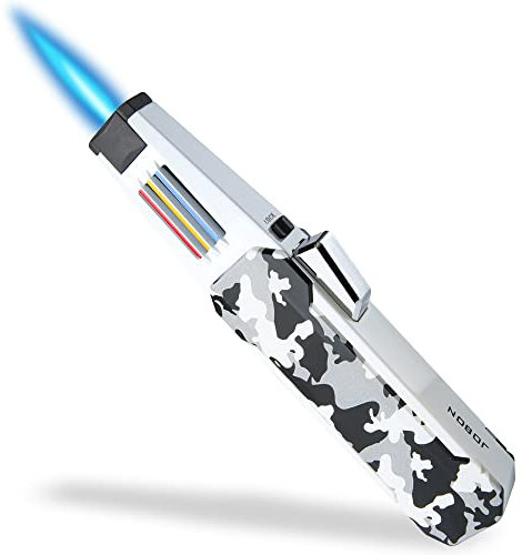 Butane Torch Lighter One-Hand Operation Lighter with Adjustable Jet Flame Kitchen Cooking Torch (Butane Gas Not Included) (Camouflage)