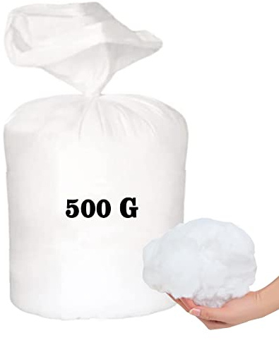 MH Home Hollowfibre Quality Grade – Stuffing/Filling Toys, Pillows Craft Cushion Filling Cushions, teddy Bear, Pet Beds 100% Soft Hollow Fibre (500G)