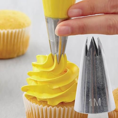TAMTAK Ugelli per Pasticceria per tubazioni di glassa per Torte Decorazioni per Fondente Dolciumi Ugello per Crema di Fiori Gadget da Cucina