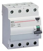 FI-Schalter 4P Typ A 40A 300mA 4TE AEG FP A 4 40/300