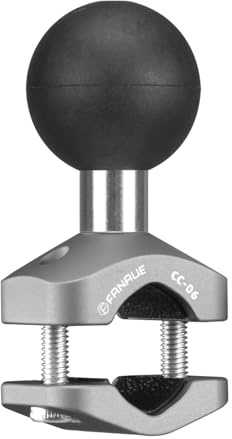 FANAUE Base d'adaptateur sphérique d'un pouce en alliage d'aluminium, compatible avec RAM Mounts taille B/un pouce. Convient pour les tiges de rétroviseur d'un diamètre de 0,4 pouce à 0,6 pouce