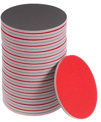 QUARKZMAN 30pz 1500 Grana Satinatura Spugna 5 Pollici Gancio e cerchio Spugna Satinatura Disco Umido/Asciutto per Auto Legno Muro a Secco Metallo