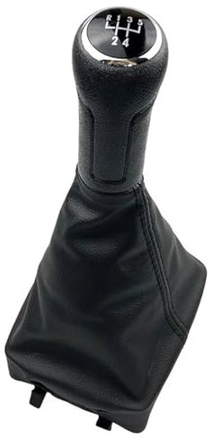 Kompatibel mit VW für Polo 9N 9N2 GTI 2002 2003 2004 2005-2009 5 6 Gang Auto Schaltknauf Gamasche Kofferraumabdeckung Kragen (Color : 6, Size : 5 Speed)
