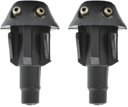 PSRRGZTM Windshield Wiper Nozzles Compatible With Peugeot For 106 205 206 306 506 2Pcs/set Front Window Windshield Windscreen Wiper Washer Jet Nozzle Spray Hood Water Liquid Jets