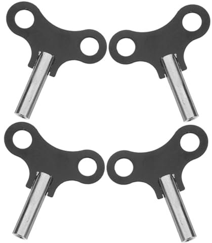 LIFKOME 4stücke Teiliges Metall-aufziehschlüssel Wanduhren Und Wecker Stabile Kratzfeste Uhrenaufzug-Werkzeuge Mit Ergonomischem Griff Geeignet Für Private Und Professionelle Uhrreparatur