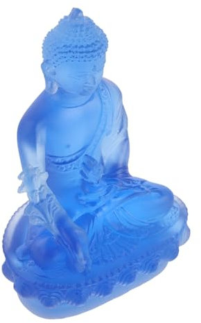ULTECHNOVO Buddha Statue Resin Skulptur Kreative Buddhistische Auto Innenraum Dekoration Für Zuhause Und Büro Peaceful Glücksbringer Tisch Ornament