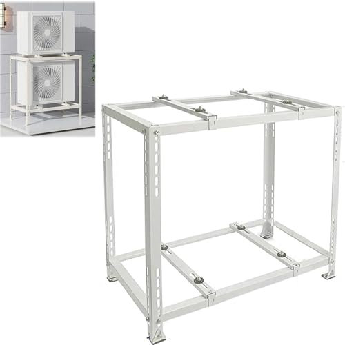 Soporte para Montaje del Aire acondicionadoSoporte de Aire Acondicionado Split, Base de Suelo Ajustable para minisplit, Base de Condensador para Unidad Exterior de Aire Acondicionado.