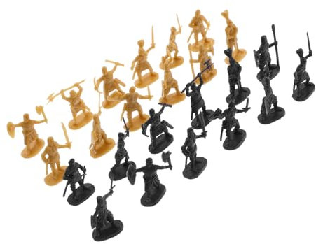 PartyKindom 200stücke Mittelalterliche Spielzeugsoldatenfiguren Mini-actionfiguren Mini-personenfiguren Mini-soldatenfiguren Für Mini-gärten Schulprojekte Und Miniatur-puppenhäuser Aus Robuste