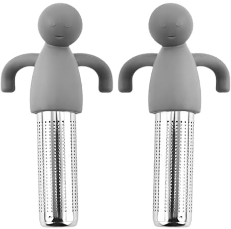 2 PCS 304 Stainless Steel Fine Mesh Infuser Strainer for Loose Tea, Compatible with Most Tea Cups