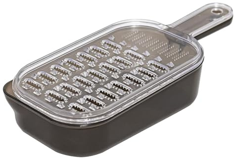 Rallador de verduras, rallador grueso y fino con bandeja de captura, diseño desmontable apto para alimentos, rallador multiusos para jengibre, wasabi, daikon, frutas, cebollas, ñames, tareas diarias