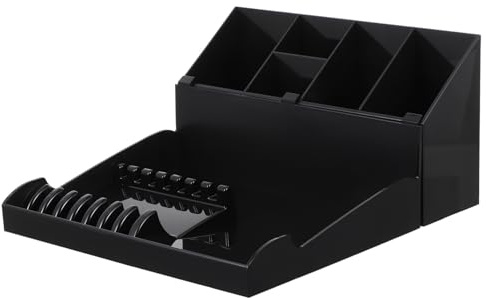 FONDOTIN Durable Salon Shear Holder Rack Hairdressing Combs Clips Storage Tray for Hair Salons and Home Use Efficient Organization for Hair Cutting Tools