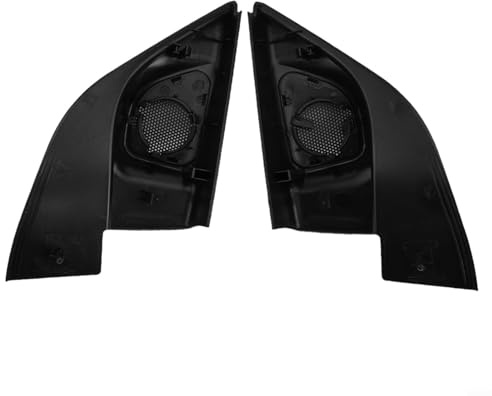 MeevrgR Lot de 2 supports de protection pour haut-parleurs de voiture en ABS noir, anti-corrosion, résistant à l'usure, installation facile, pour Sunny 2010-2019