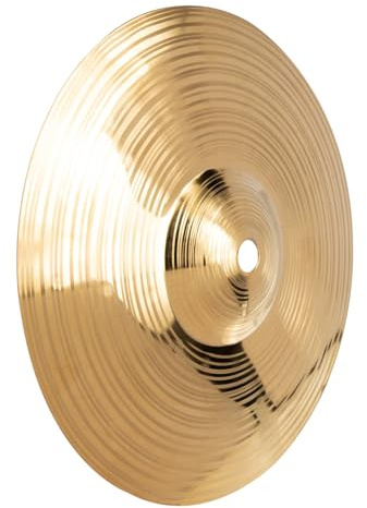 Platillo de Batería de Jazz de Aleación de Latón Dorado | Accesorio para Batería y Drum Kit, Repuesto para Piezas Viejas o Dañadas, Fácil de Guardar
