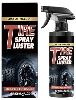 zjhukfmc Spray Lucidante Per Pneumatici | Agente Ripristinante per Cerchi da 120ml - Spray per Pneumatici ad Alto Lucido,Per Fuoristrada Casa All Aperto Garage Auto Veicolo Automobilistico Urbano