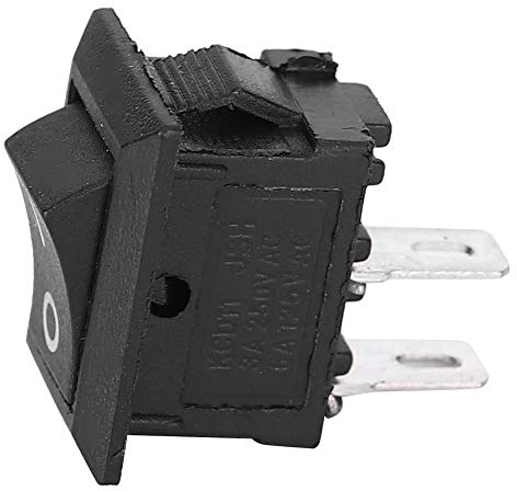 Fafeicy KCD11 – Interrupteur à Bascule à 2 Broches, 20 Pièces, Interrupteur à Bascule en Plastique Noir pour Voiture, Bateau et équipement Industriel 3A250VAC 6A125VAC