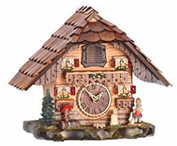 Trenkle Quarz Kuckucksuhr Schwarzwaldhaus mit Musik TU 486 QM