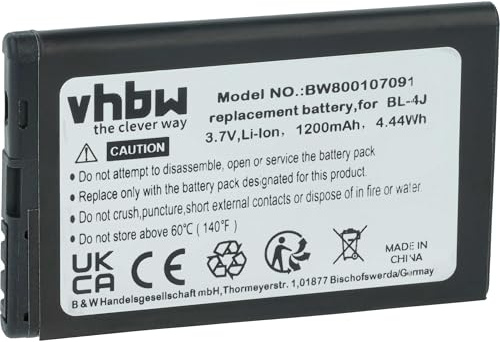 vhbw Akku kompatibel mit AEG Voxtel M300 | Handy Smartphone Telefon (1200 mAh, 3,7 V, Li-Ion)