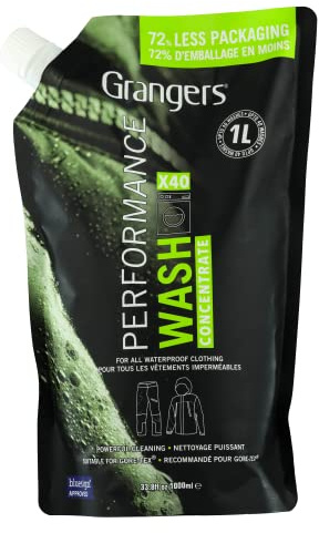 GRANGERS PERFORMANCE WASH Recommended by World leading extreme technical Outdoor Wear Companies. Suitable for all breathable membrane fabrics including Gore-Tex and eVent.