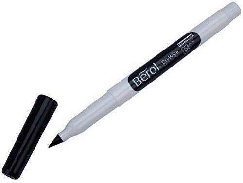 6 x BEROL WHITE BOARD DRY WIPE PENS FINE - BLACK