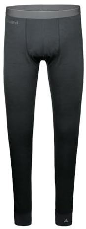 Schöffel Herren Merino Sport Pants Long M, temperaturregulierende Lange Unterhose, atmungsaktive Thermo Leggings in Wollqualität, anthrazit, S