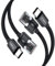 Ladekabel für Ps5 Controller,USB zu USB C Kabel 3M 2Pack,USB A zu Typ C Schnellladekabel,USBC Netzkabel Ladegerät für PlayStation 5 Motorola Moto Edge 30 20 Ultra Pro G71 G50 G30 G10 G9 Plus Razr 5G