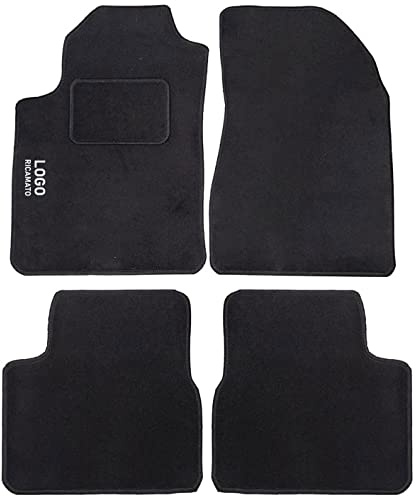 Auto Accessori Lupex | Juego de 4 Alfombrillas de Coche compatibles con Bravo (2007-2013) | Alfombras de moqueta con Bordado de guía Lateral | Delante y detrás