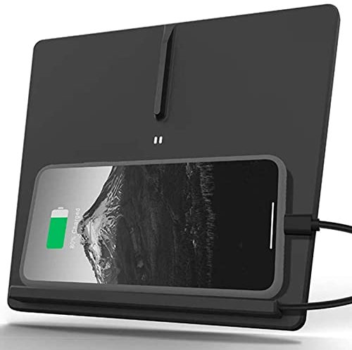 Breadom Car Phone Holder Wireless Charger for Tesla Model 3 with 3 Coils Horizontal/Vertical Car Wireless Charger Dual Qi Wireless Charging Pad for iPhone Samsung Huawei