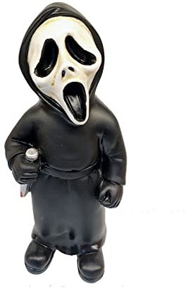 TPone Horrorfilm-Gartenzwerge, 19,1 cm, Halloween-Skulptur, Horrorfilm-Dekoration, Horror-Statuen, Figuren für Halloween, Weihnachten, Gartendekorationen, Horrorfiguren, Sammler-Geschenk (Schrei)