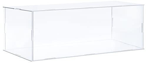 sourcing map Display Kunststoff Box Aufbewahrungsbox Acryl Transparent Versammeln Staubdicht 31x16x10.5cm für Sammlerstücke